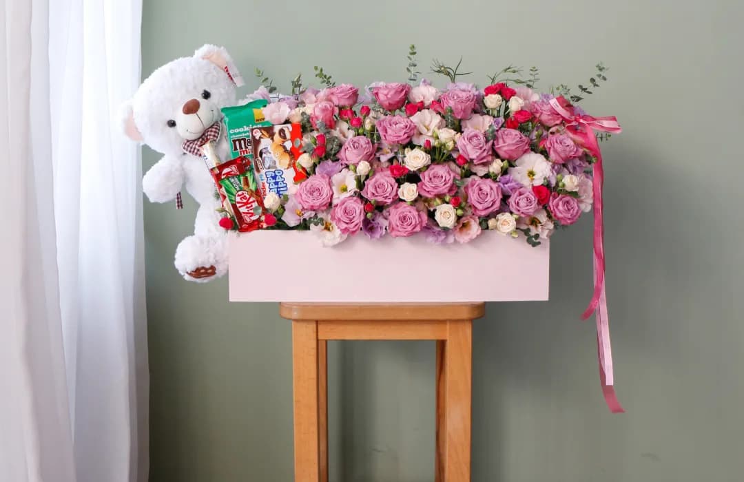 16 مدل جذاب و ترند باکس گل برای تولد که نباید از دست بدهید