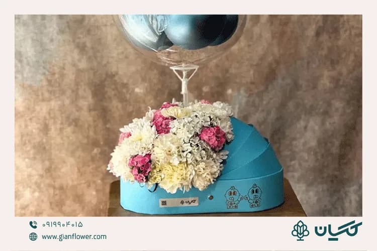 عکس باکس گل طبیعی برای تولد مدل مانوشاک