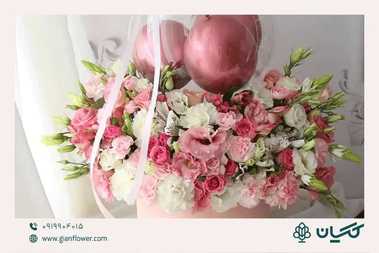 عکس مدل باکس گل برای تولد عشقم مدل ژیلوان