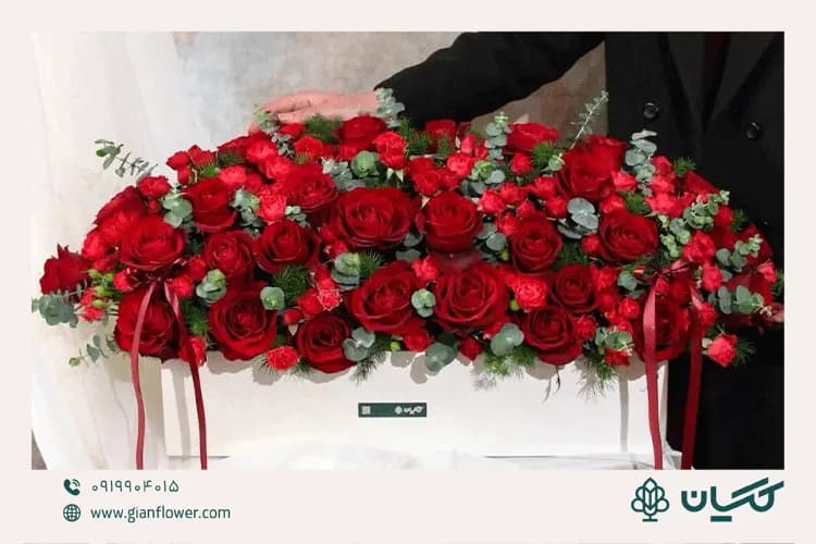 باکس گل رز برای تولد مدل روژیار