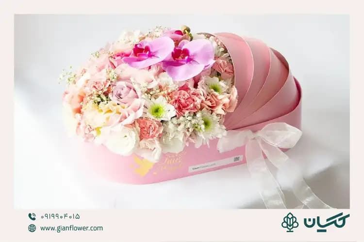 باکس گل جذاب برای تبریک زایمان